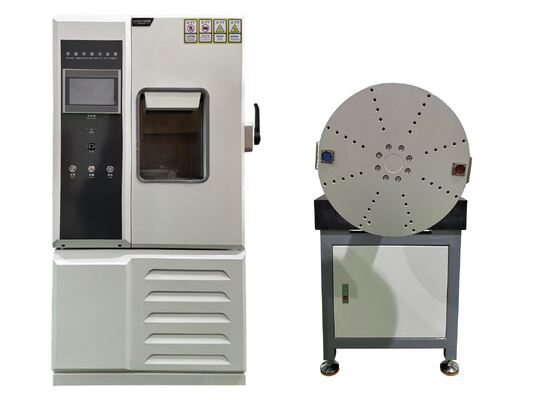 طاولة معدل محور واحد أفقي مع غرفة درجة الحرارة قرص دوار أحادي المحور يتم التحكم في درجة حرارته